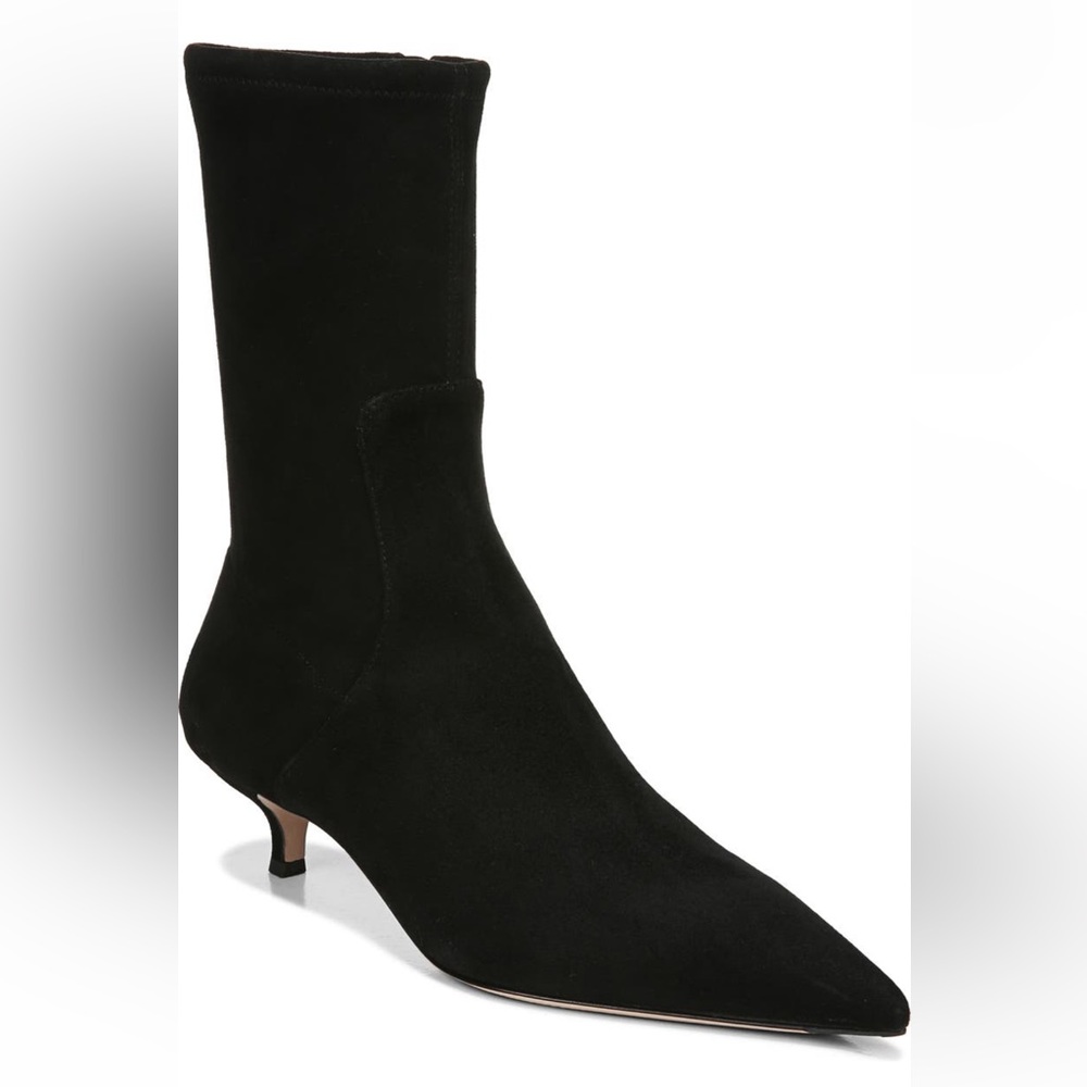 Veronica Beard Black Fiona Pointed Toe Bootie - Size 8.5